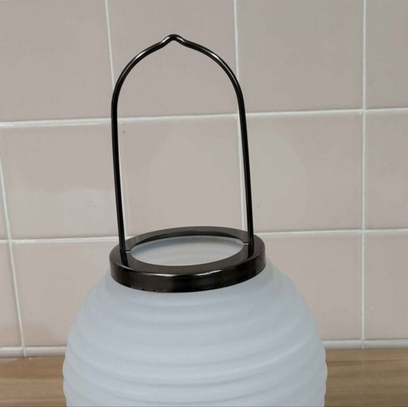 Lantern Chinese Japanese Cochin Style Glass Lantern - Picture 4 of 8